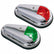 Perko Vertical Mount Side Lights  12V  Red  Green  Pair 0955DP0STS
