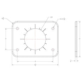 TACO Grand Slam 300 Universal Backing Plate fGS300  GS390  Pair BP0300BSY1