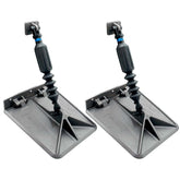 Smart Tabs SX Trim Tabs by Lectrotab 95 x 10 f1216 Boats w40lb Actuators  4080HP  Gunmetal Grey SXG951040