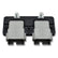 Bluewater Dual 12 Position Male Sealed Deutsch Connector Busbar  516 Stud 2314D256