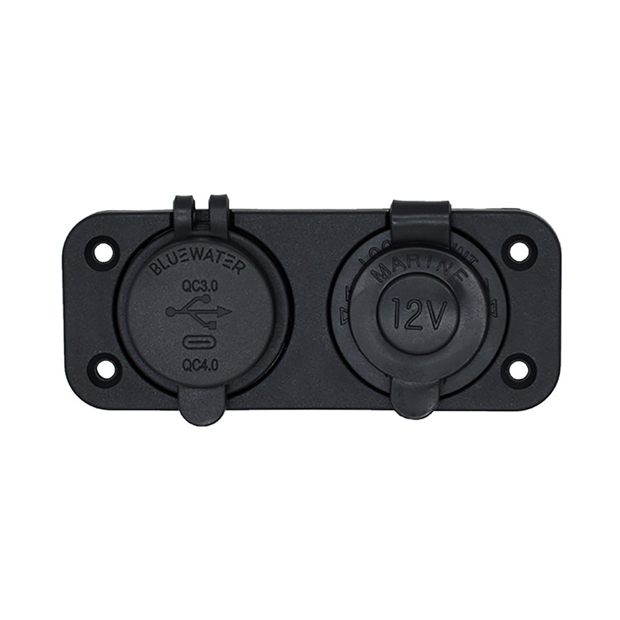 Bluewater Round Dual USBUSBC Charger 30004001A