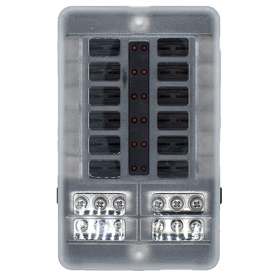 Bluewater 12 Position Fuse Block wLEDs 32000001012