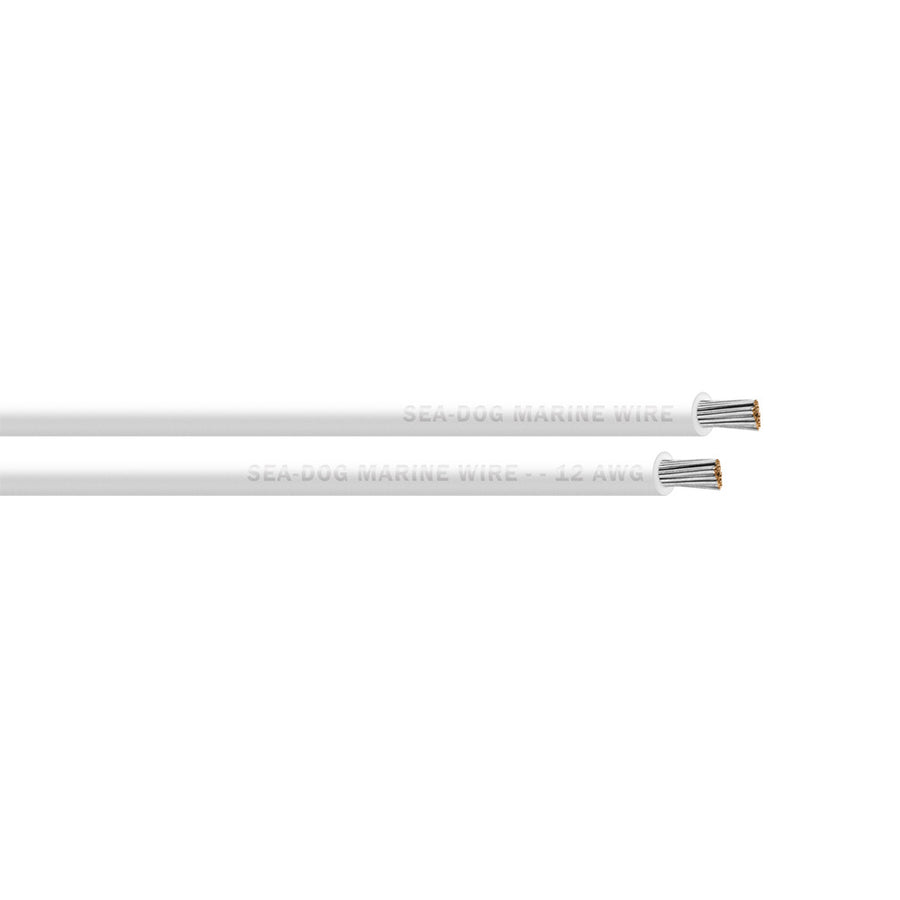SeaDog 12 AWG White Primary Wire  100 8012052