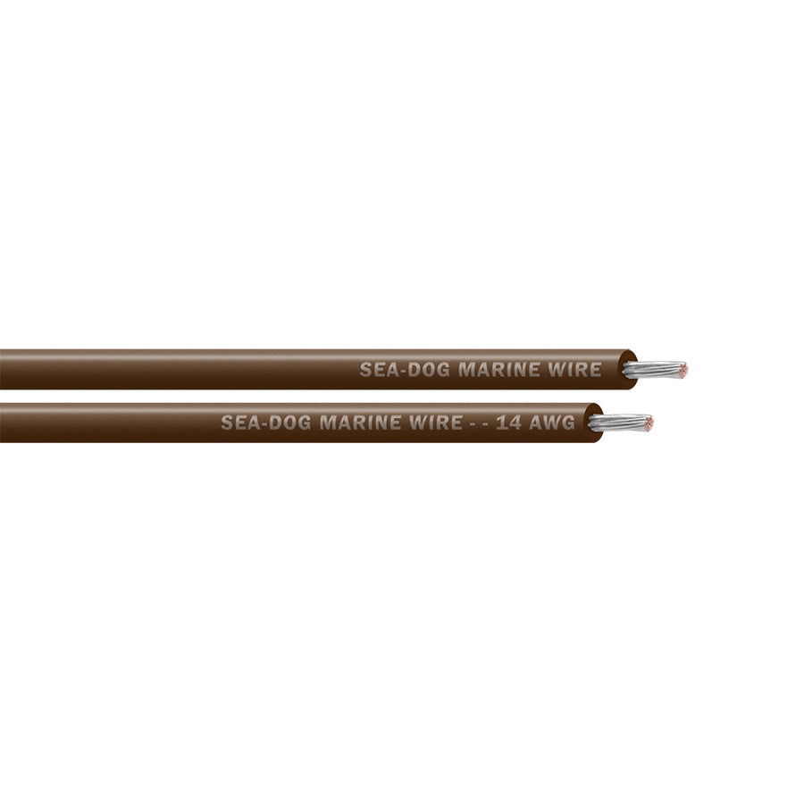 SeaDog 14 AWG Brown Primary Wire  100 8014072