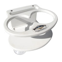 Deep Blue Marine Double Slim Can Drink Holder  Cell Phone  White DSDCELL