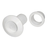 TH Marine Recessed Flapper Scupper Drains  White RFS2DP