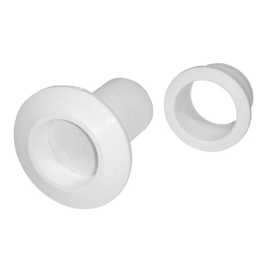 TH Marine Recessed Flapper Scupper Drains  White RFS2DP