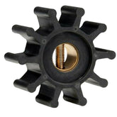 Jabsco Impeller Kit  Neoprene  10 Blade  2 Diameter x 78 Wide  Slotted Shaft Pin Drive  Brass Insert  1532 Shaft
