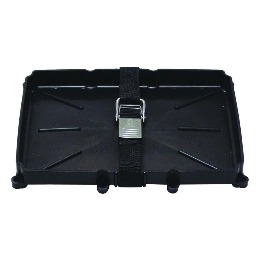 TH Marine 24 Series Battery Holder Tray wStainless Buckled Strap NBH24SSCDP