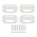 HEISE Rock Light White Cover 4Pack HERLC4W