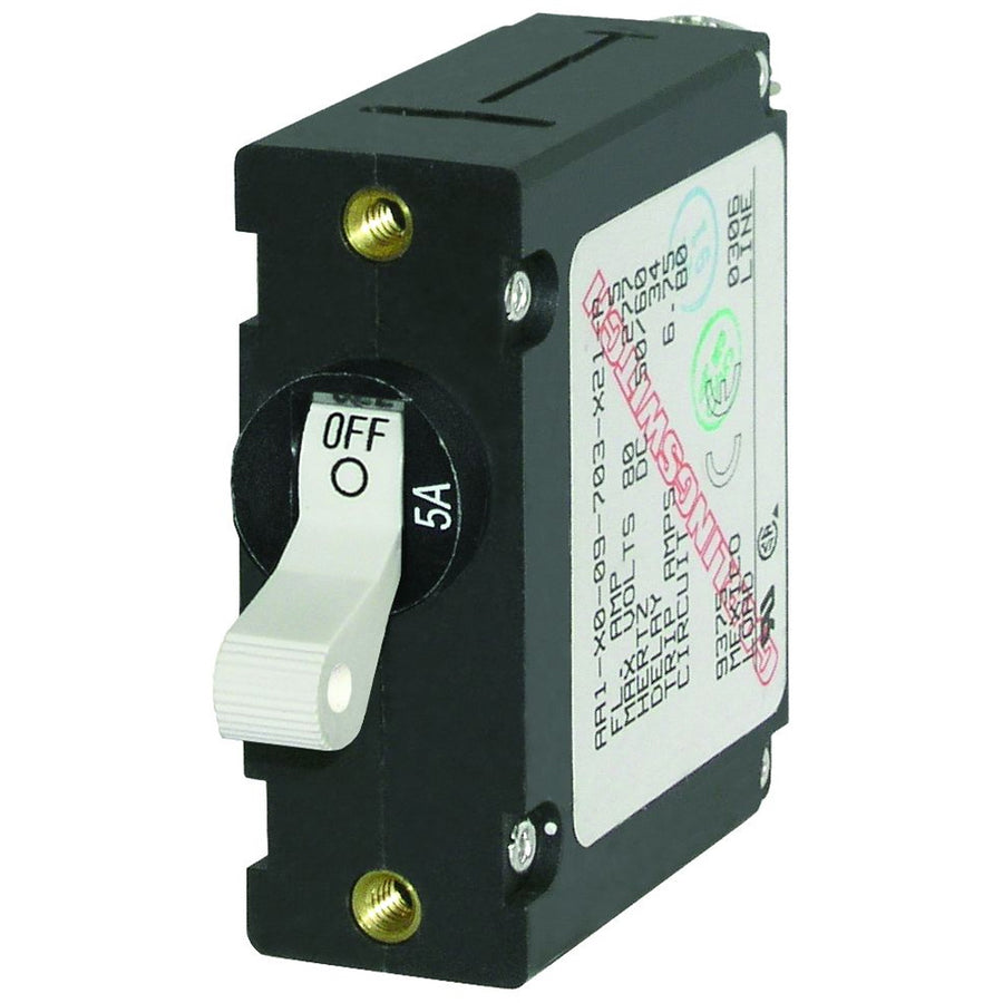 Blue Sea 7202 ACDC Single Pole Magnetic World Circuit Breaker  5AMP 7202