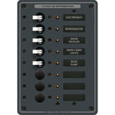 Blue Sea 8023 DC 8 Position Circuit Breaker  White Switches 8023