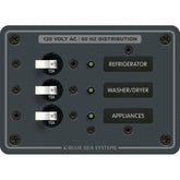Blue Sea 8058 AC 3 Position Toggle Circuit Breaker Panel  White Switches 8058