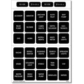 Blue Sea 4215 Square Format Label Set  30 4215