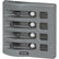 Blue Sea 4374 WeatherDeck Water Resistant Circuit Breaker Panel  4 Position  Grey 4374