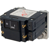 Blue Sea 7476 C  Series Flat Circuit Breaker Single and Double Pole    200 Amp 7476
