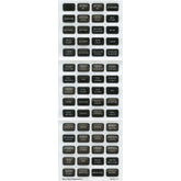 Blue Sea 8214 Black Small Format Label Kit  60 Labels 8214