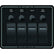 Blue Sea 8372 Water Resistant 4 Position  Black  Horizontal Mount Panel 8372