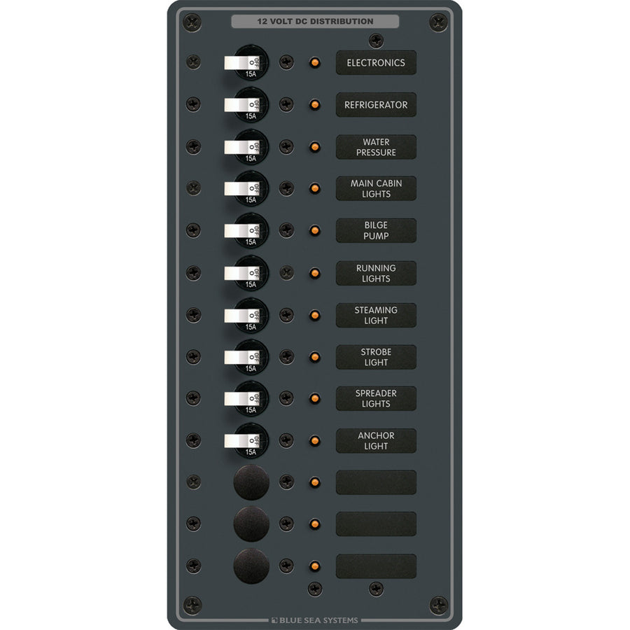 Blue Sea 8376 Panel DC 13 Position Vertical 8376