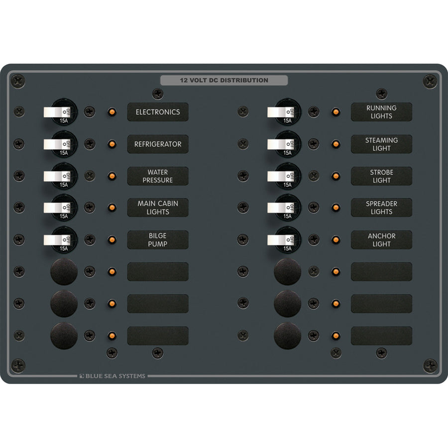 Blue Sea 8377 Panel DC 16 Position 8377