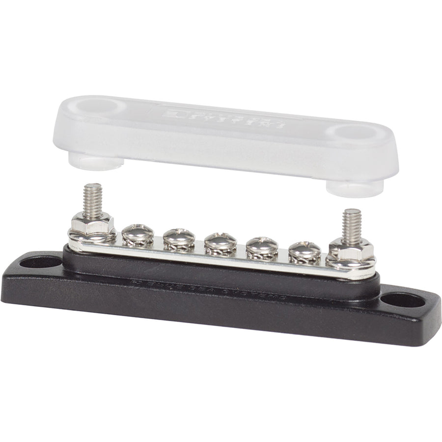 Blue Sea 2314 MiniBus 100 Ampere Common BusBar 5 x 832 Screw Terminal with Cover 2314