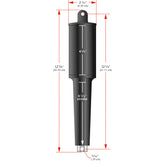 Lenco 102XD Extreme Duty Actuator  24V  414 Stroke  516 Hardware 15067001