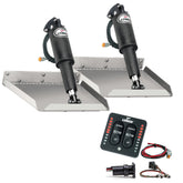 Lenco 9 x 9 Edgemount Trim Tab Kit wLED Indicator Switch Kit 12V TT9X9EI