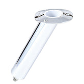 Lees 30 Degree Stainless Steel Swivel Base Flush Mount Rod Holder  Medium  2 OD X 65 Tube fSmall Bent Butts RH5165