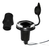 Perko Locking Collar Pole Light Mounting Base  2 Pin  Round  Stainless Steel 1045P0SDP