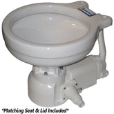 Raritan Sea Era Electric Toilet  Marine Size  Integral Pump  Straight  90 Discharge  12v 160MI012
