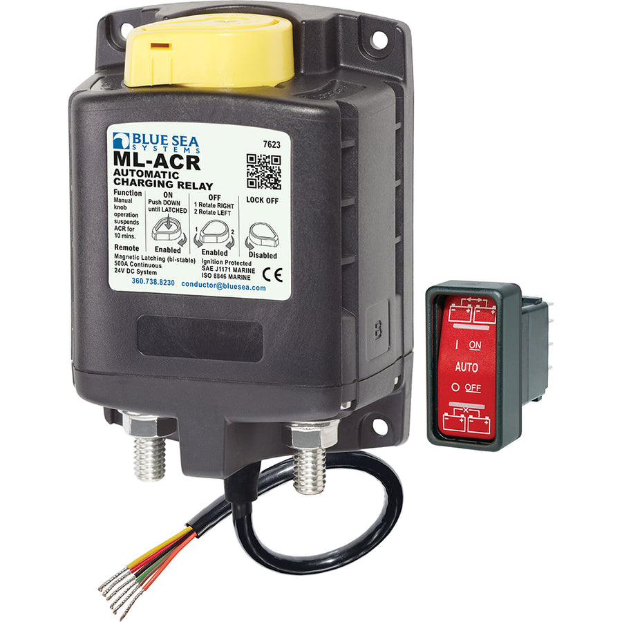 Blue Sea 7623 MLSeries Heavy Duty Automatic Charging Relay  24V 7623