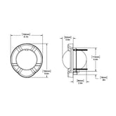 Ritchie SSPR2 SuperSport Compass  Dash Mount  Black SSPR2