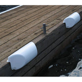 Dock Edge Dolphin Dockside Bumper 7 x 16 Straight  White DE1060WF
