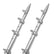 TACO 15 Telescopic Outrigger Poles HD 112  SilverSilver OT0542VEL15HD