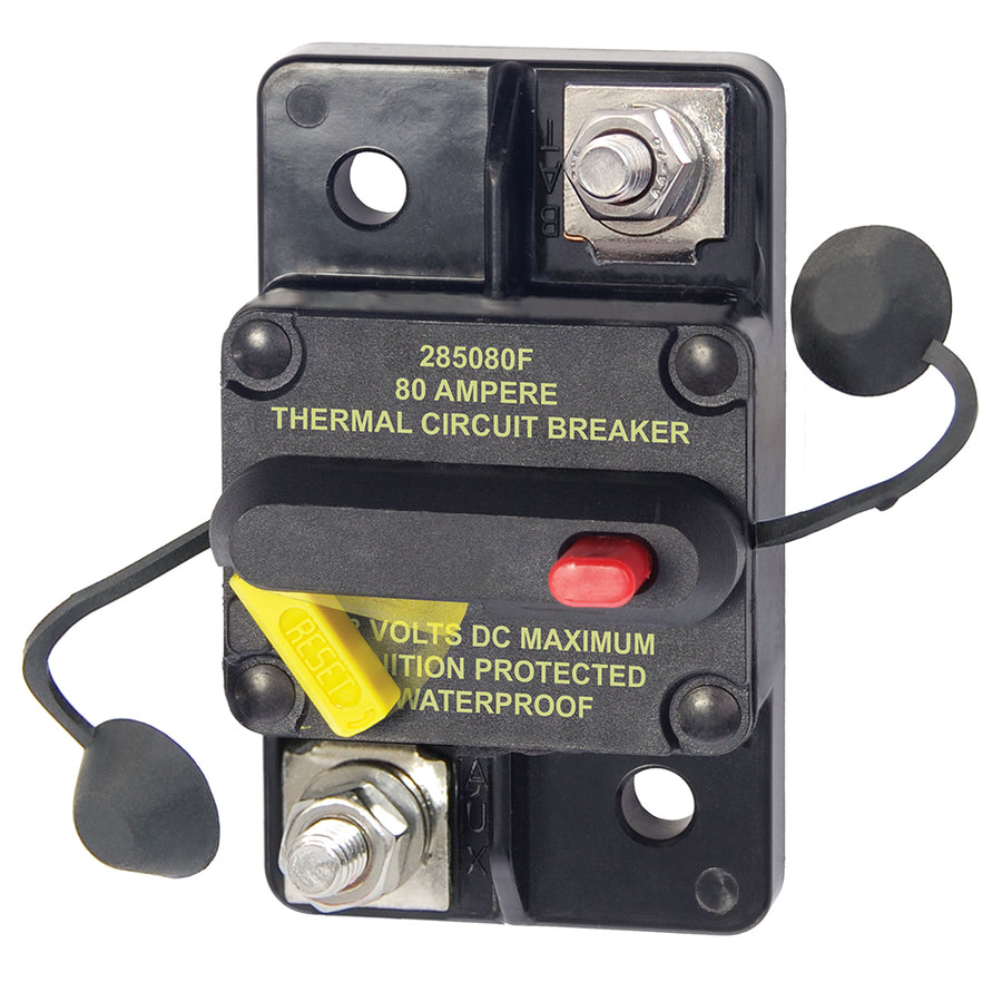 Blue Sea 7186 80 Amp Circuit Breaker Surface Mount 285 Series 7186