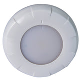 Lumitec Aurora LED Dome Light  White Finish  WhiteBlue Dimming 101075