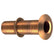 Perko 34 ThruHull Fitting wPipe Thread Bronze Extra Long  Max Hull 5 Thick 0348DP5PLB