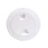 Beckson 4 Smooth Center ScrewOut Deck Plate  White DP40W