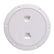 Beckson 6 Smooth Center ScrewOut Deck Plate  White DP60W