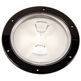 Beckson  6 Clear Center ScrewOut Deck Plate  Black DP60BC