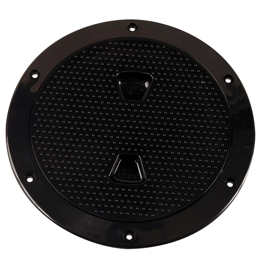 Beckson 6 NonSkid ScrewOut Deck Plate  Black DP62B