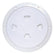 Beckson 8 Smooth Center ScrewOut Deck Plate  White DP80W