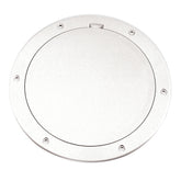 Beckson 6 Smooth Center PryOut Deck Plate  White DP61W