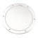 Beckson 6 Smooth Center PryOut Deck Plate  White DP61W
