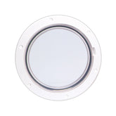 Beckson 6 Clear Center PryOut Deck Plate  White DP61WC