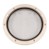 Beckson 8 Clear Center PryOut Deck Plate  Beige DP81NC