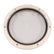 Beckson 8 Clear Center PryOut Deck Plate  Beige DP81NC