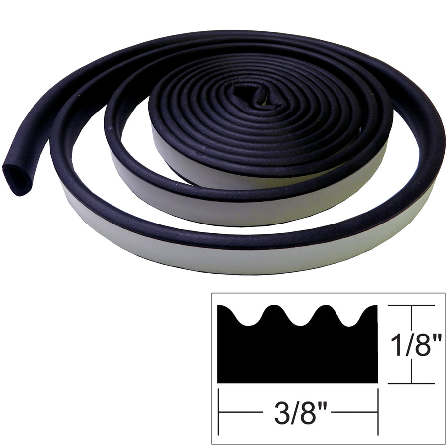 TACO Weather Seal  10L x H x 38W  Black V300113B101
