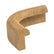 Whitecap Teak Edge Molding Outside Corner 60837