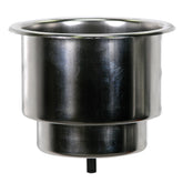Whitecap Flush Cupholder wDrain  302 Stainless Steel S3511C